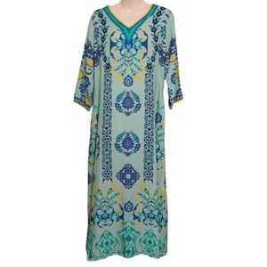 🔵BOGO FREE🔵 NWT Soft Surroundings Dress Aisha Maxi Lounge  Sz PM